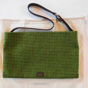 FRANCES VALENTINE ~ GREEN WOOL POOCH BAG